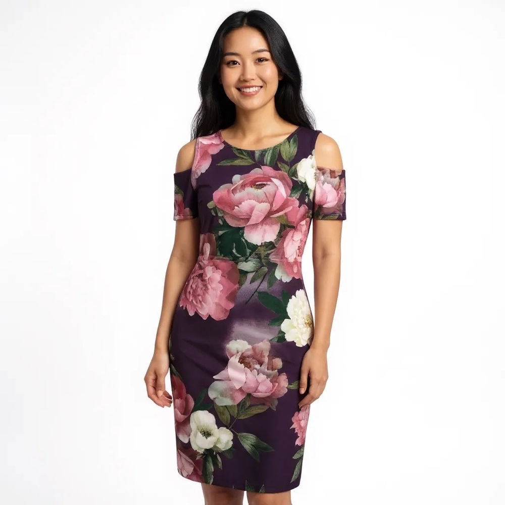 Calvin Klein Floral-Print Dress